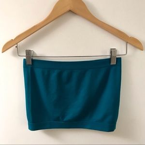 Seamless Turquoise Bandeau Top / Bralette